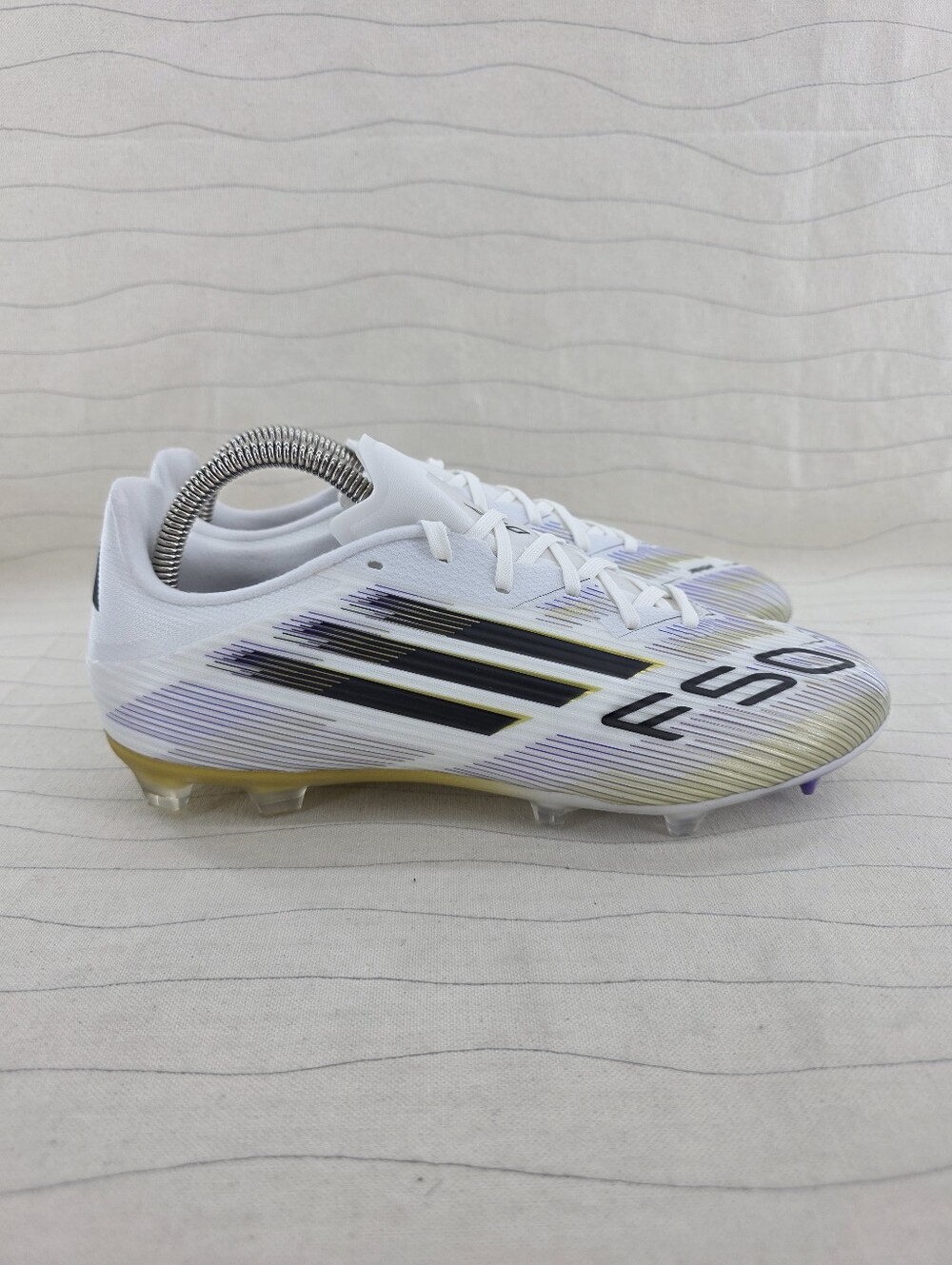 Adidas Mens F50 League FG/MG White Soccer Football Cleats Shoes JI0005 Sz 7.5